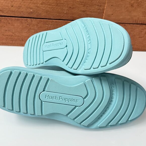 Hush Puppies Shoes Sneakers Mens Size 11.5 GIL Sea Foam Leather Cuir Mousse NIB - Picture 10 of 11